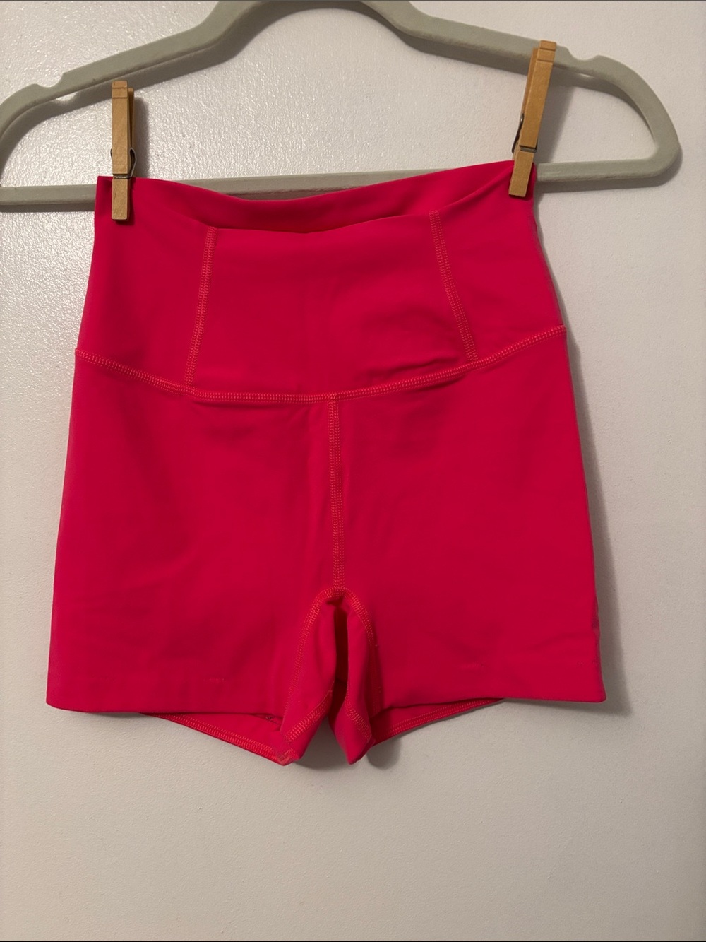 FP Movement by Free People High-Rise Neon Pink Bike Shorts